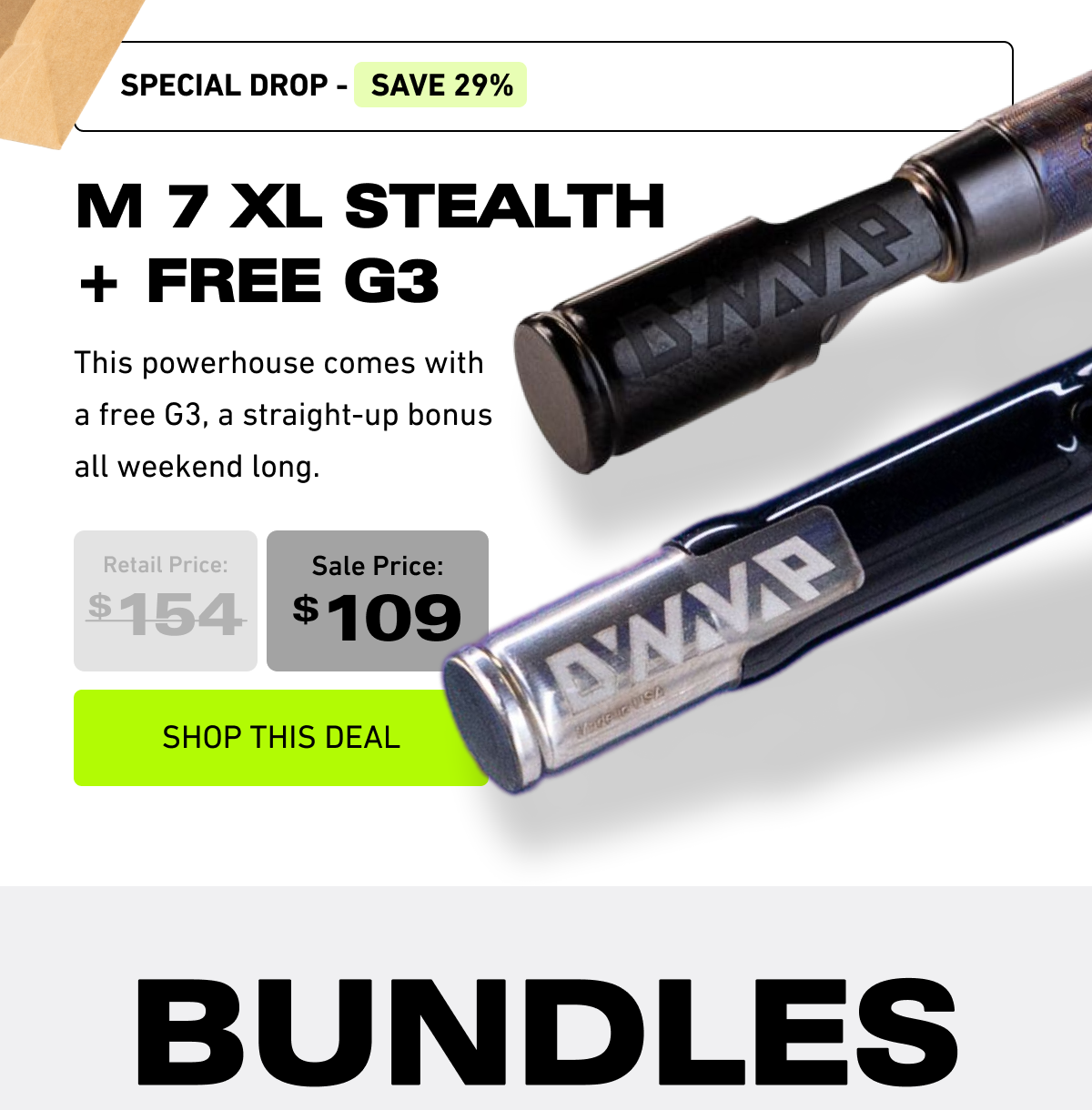 M 7 XL Stealth + Free G3