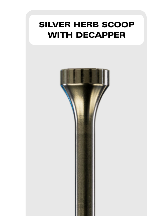 Silver Herb Scoop