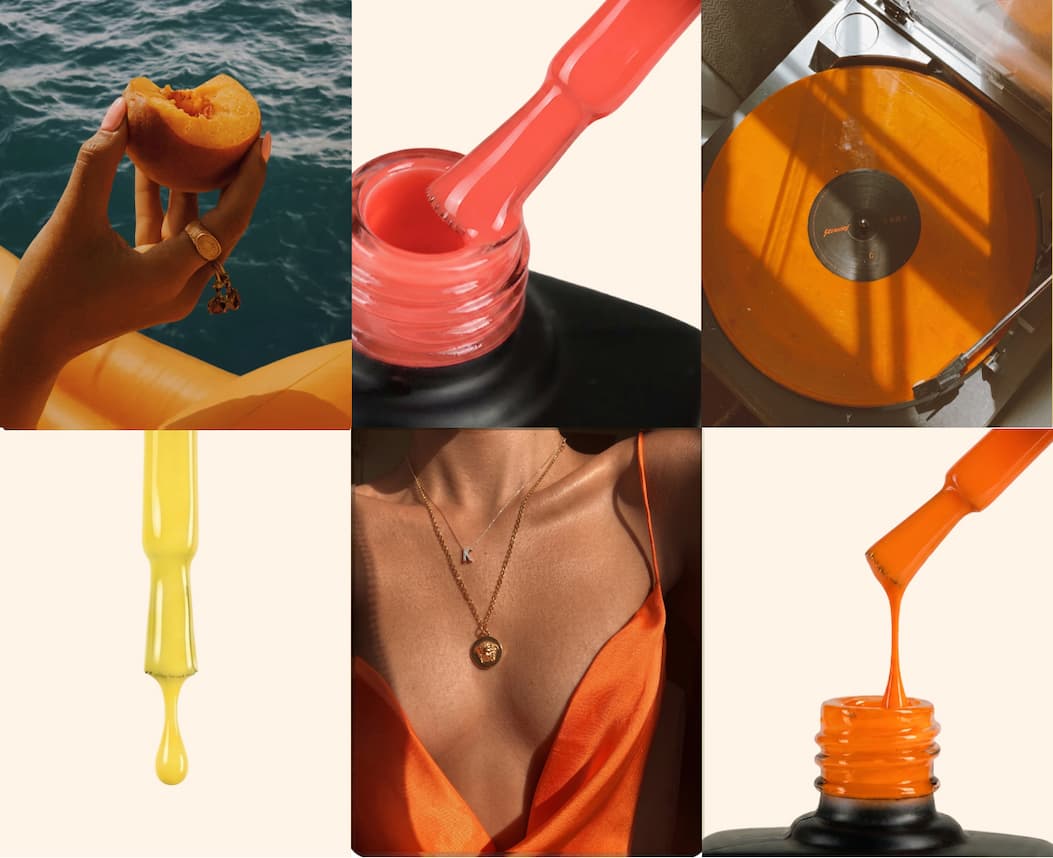 colour of the month - oranges and yellows