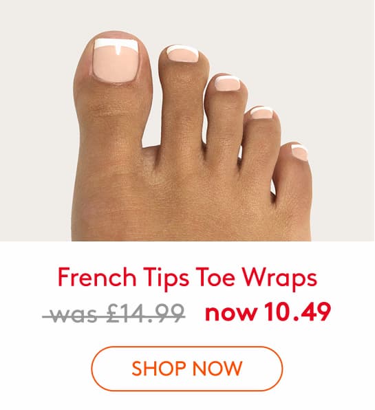 french tip toe wraps