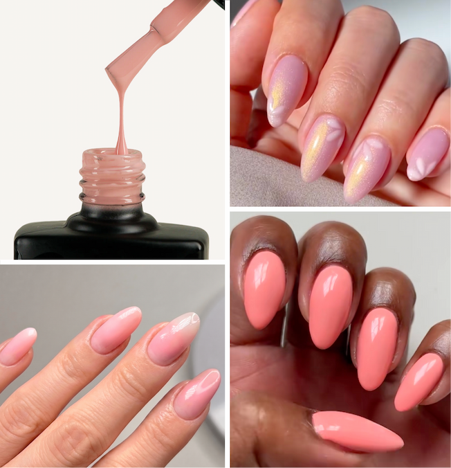 shop pink gel polishes