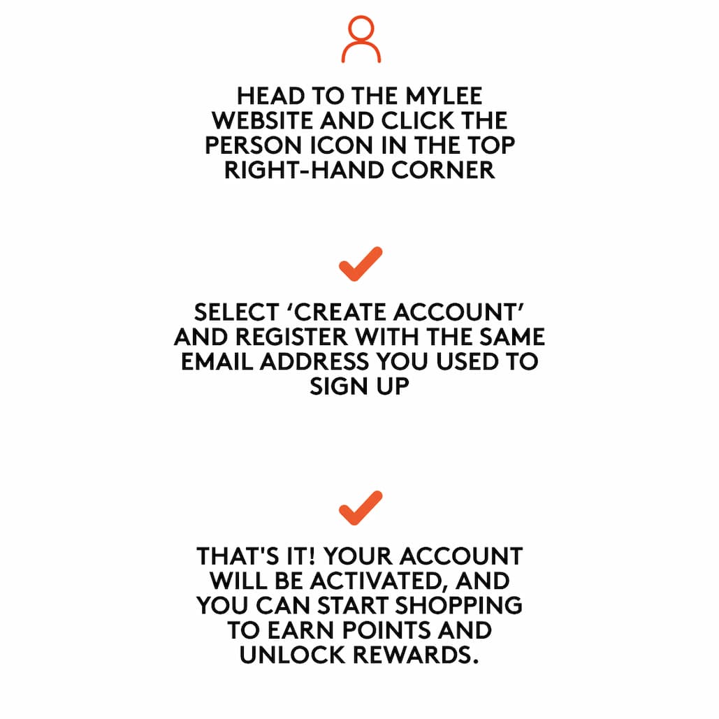 here is how to create your account