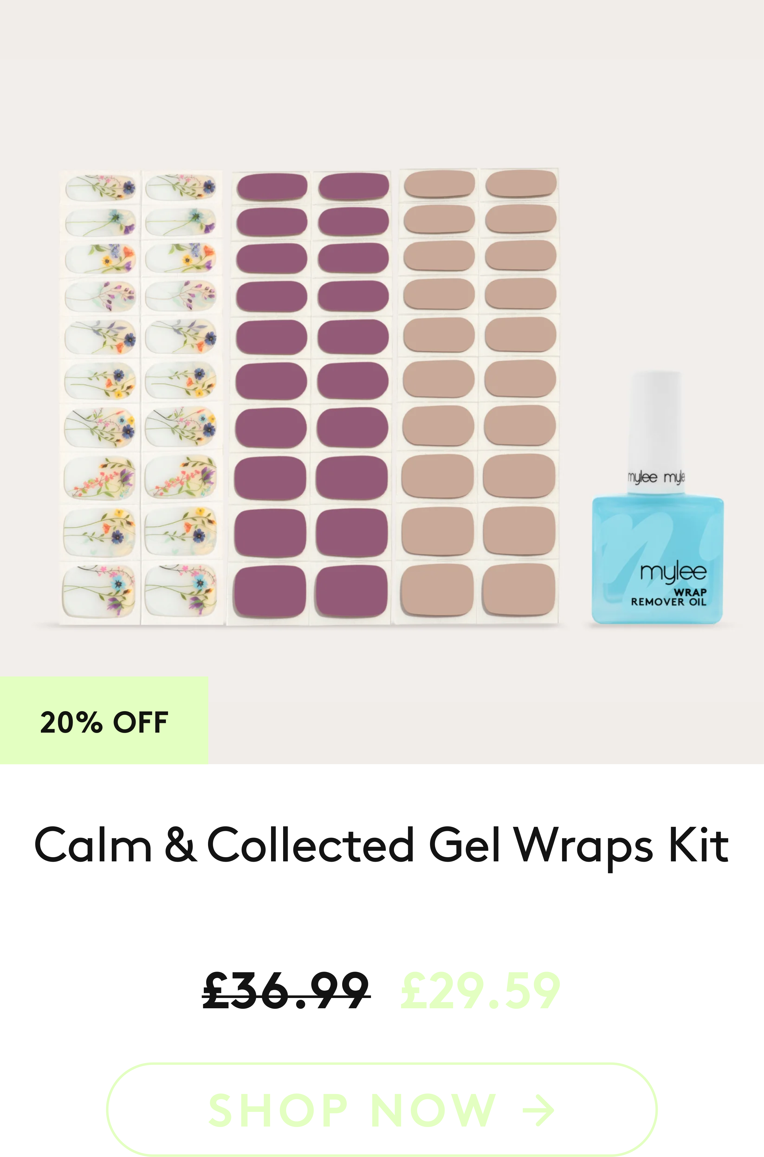 calm and collected gel wraps kit
