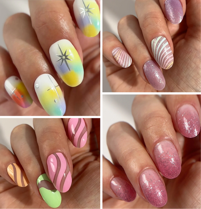 gel nail wraps patterns