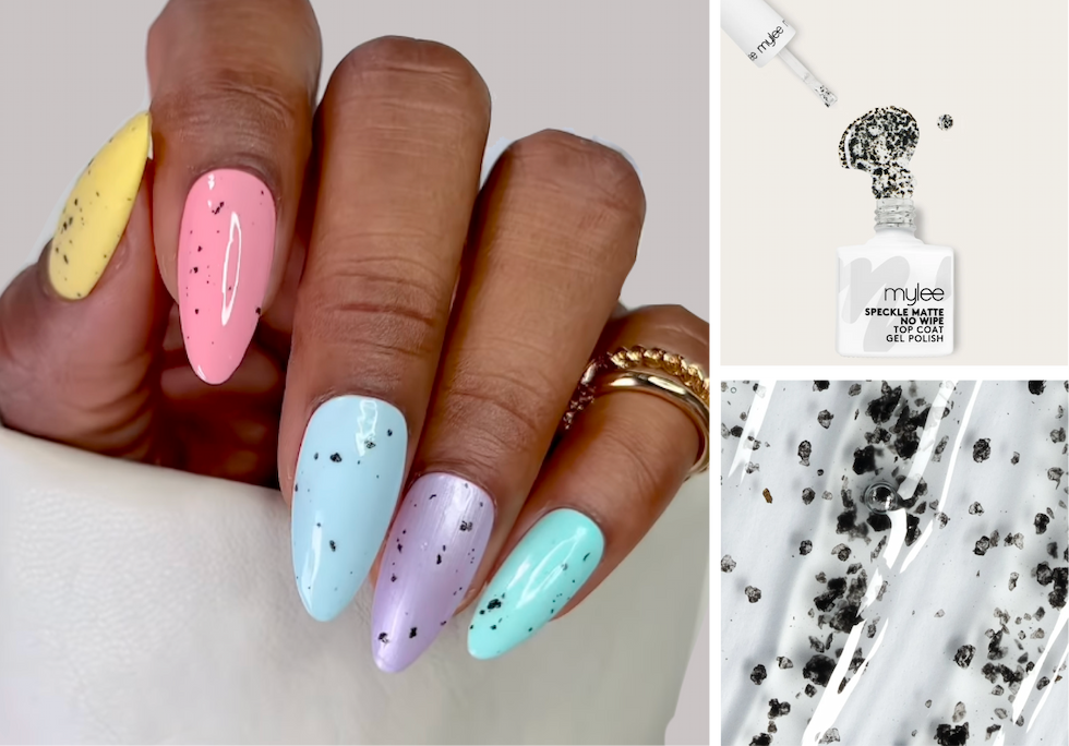 speckled top coat