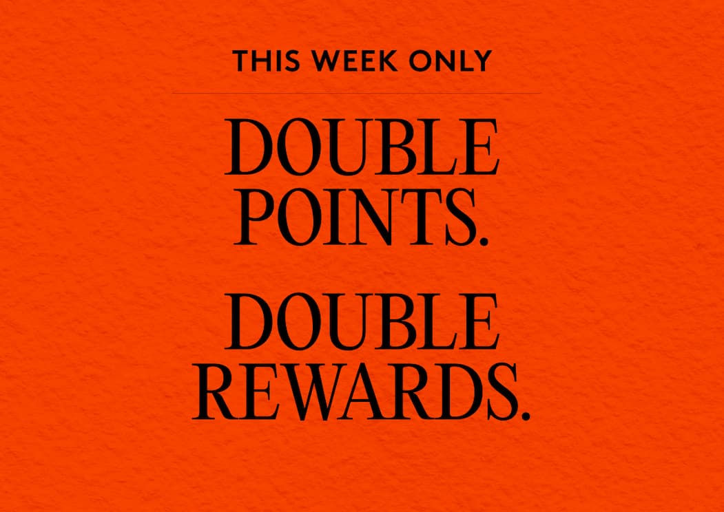 double points this week only