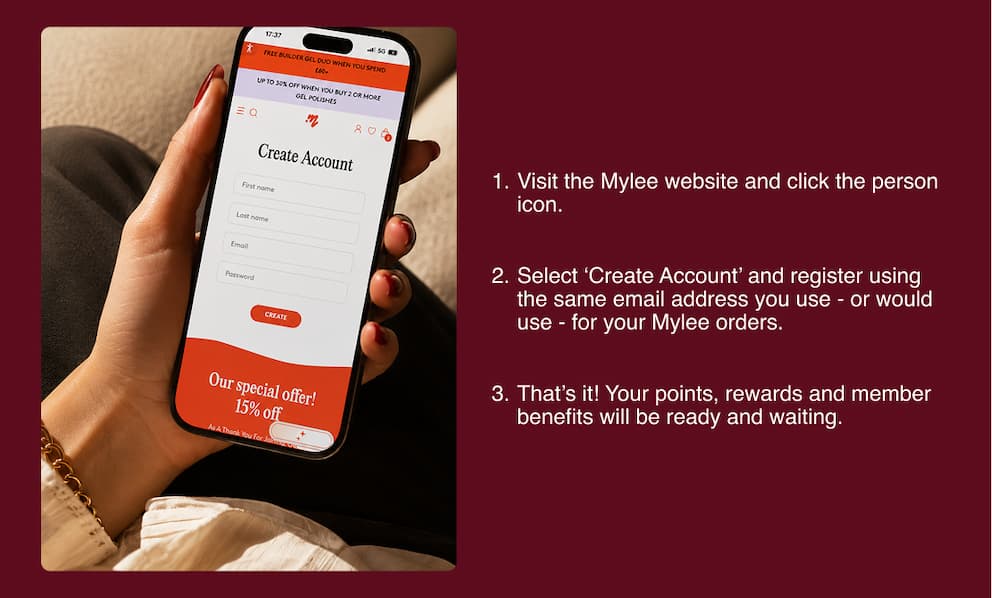 here is how you create your account