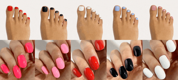 match your mani to your pedi