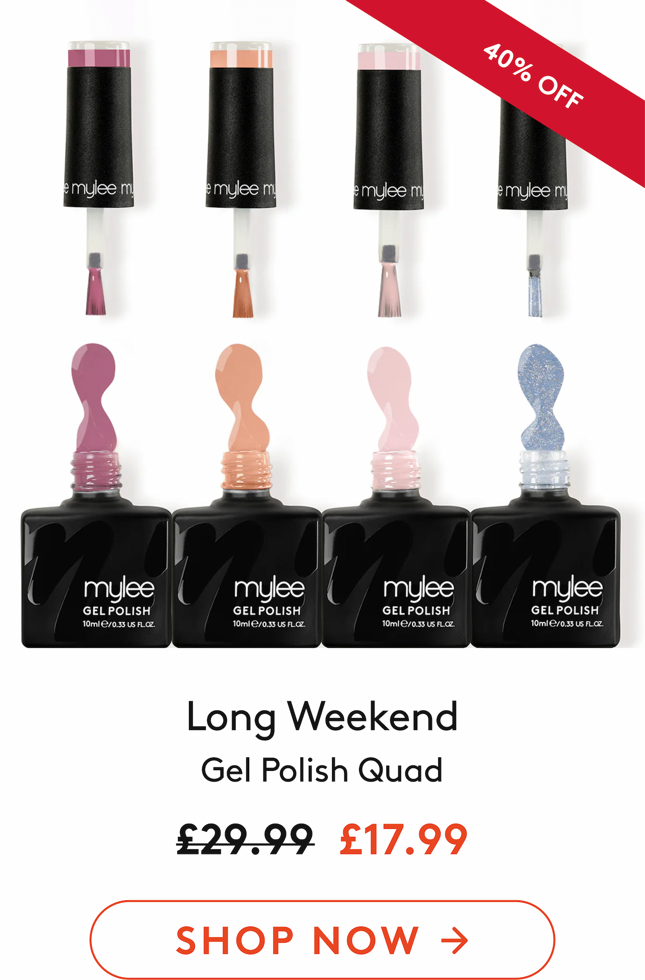 Mylee Autumn Winter Gel Polish Collection - 10x10ml