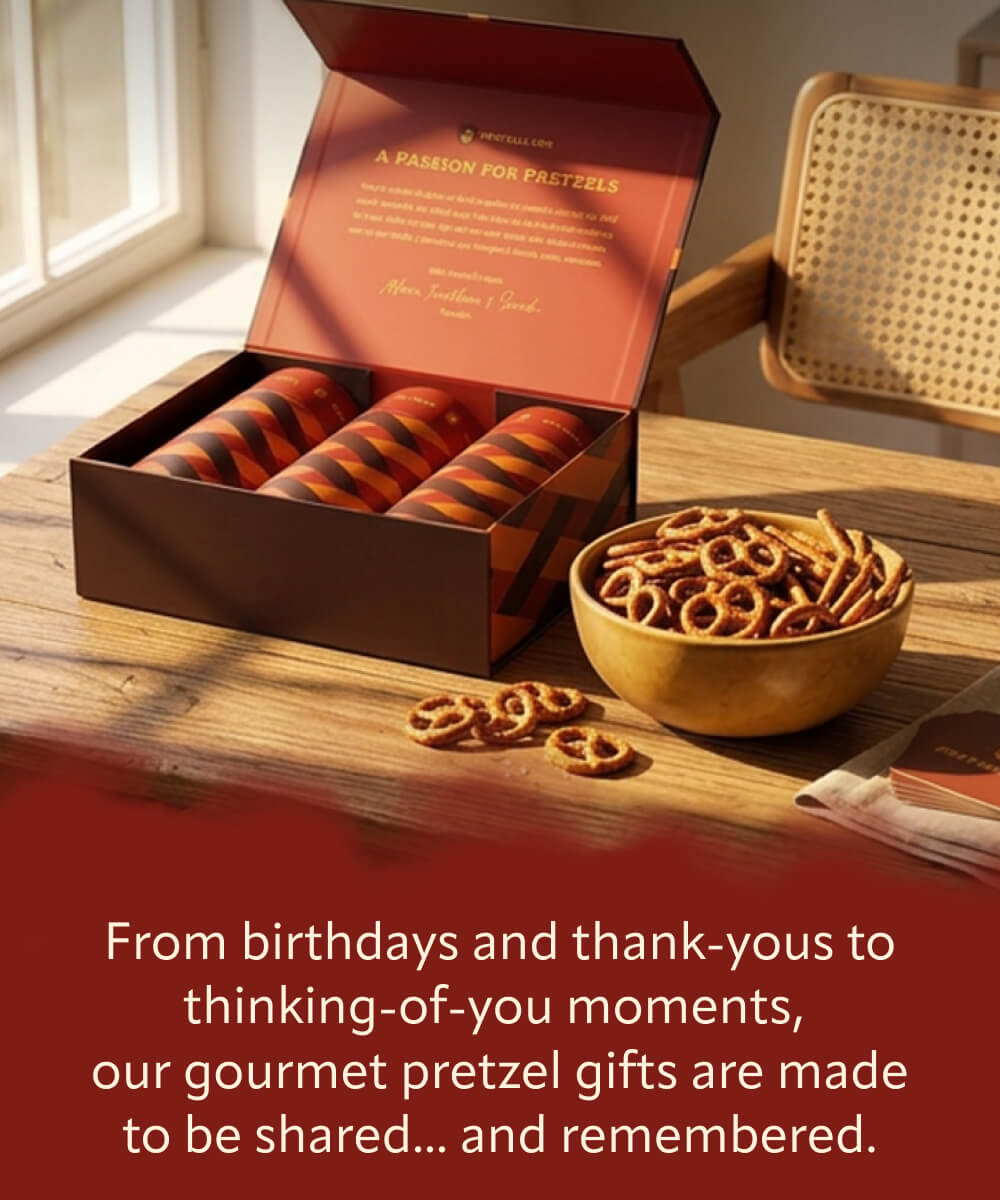 Our gourmet pretzel gifts