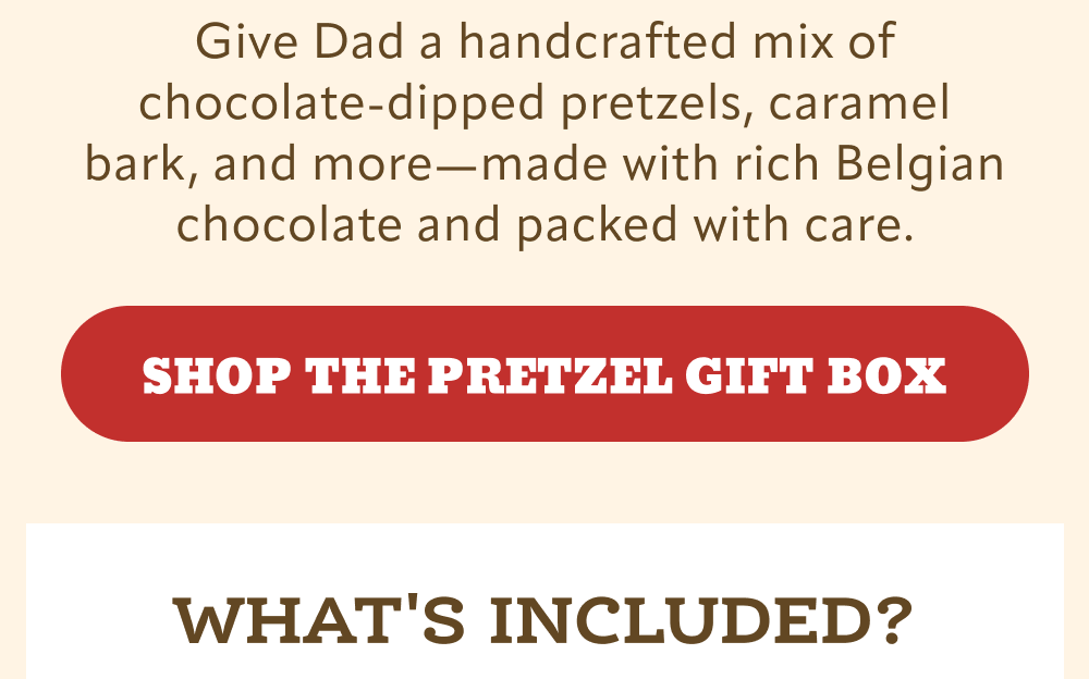 Father's Day Belgian Chocolate Pretzel Gift Box