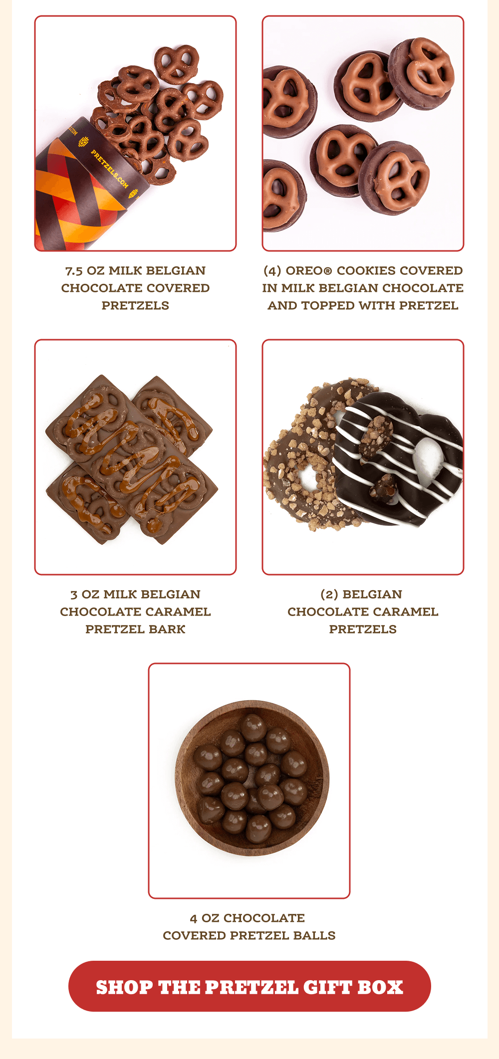 Father's Day Belgian Chocolate Pretzel Gift Box