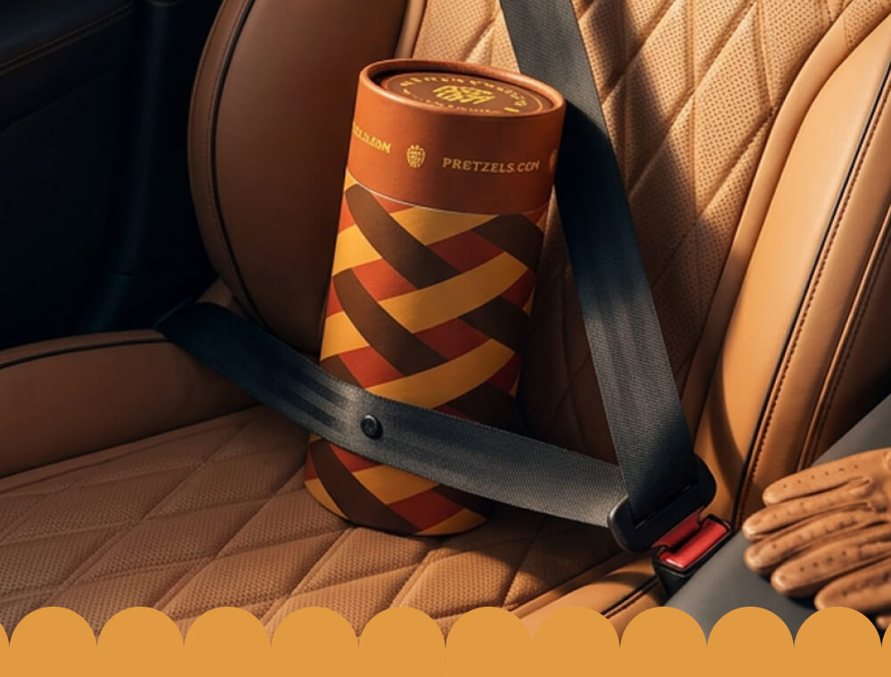 Pretzels within reach.