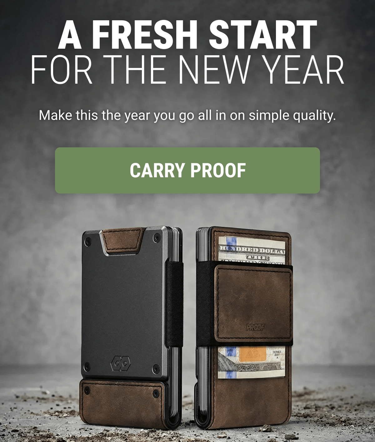 A FRESH START FOR THE NEW YEAR