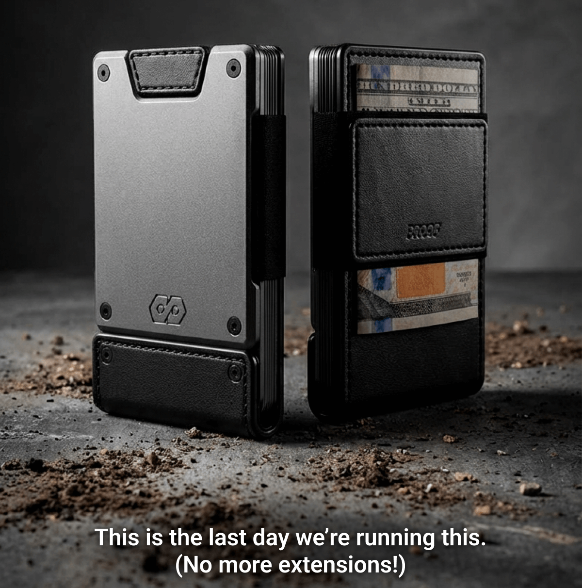 This is the last day we're running this. (No more extensions!)