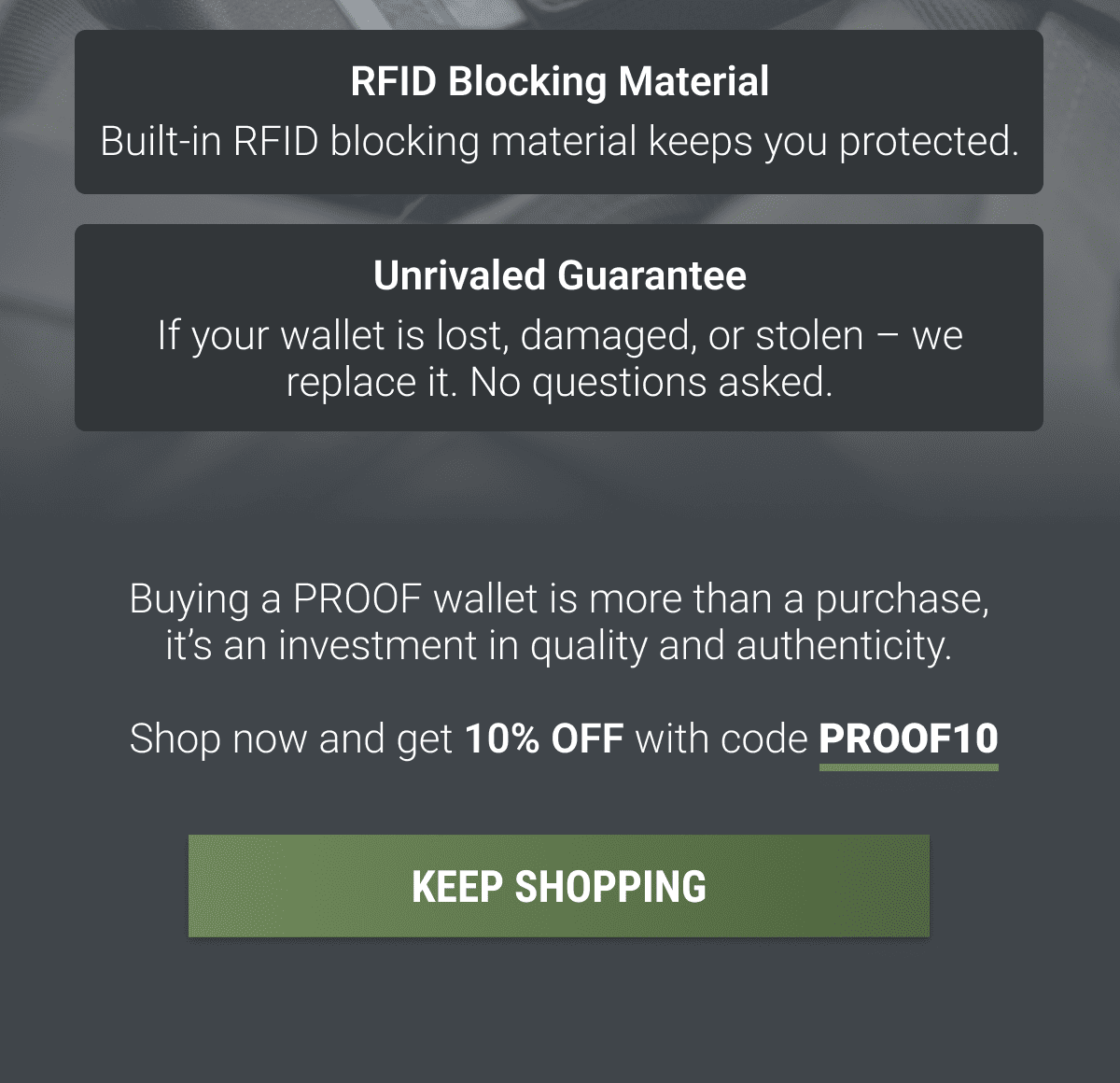 RFID Blocking Material