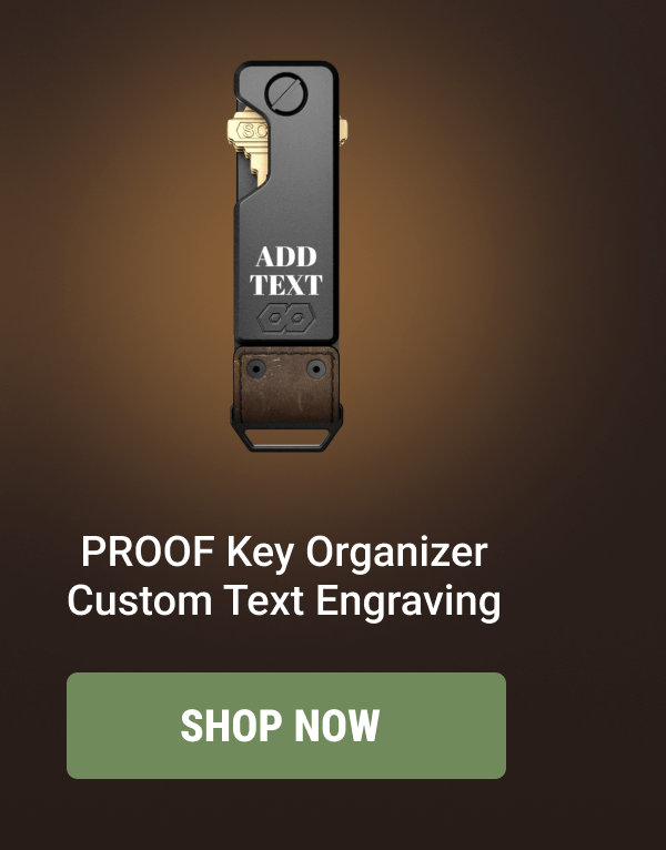PROOF Key Organizer  Custom Text Engraving