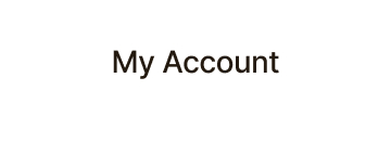 My Account