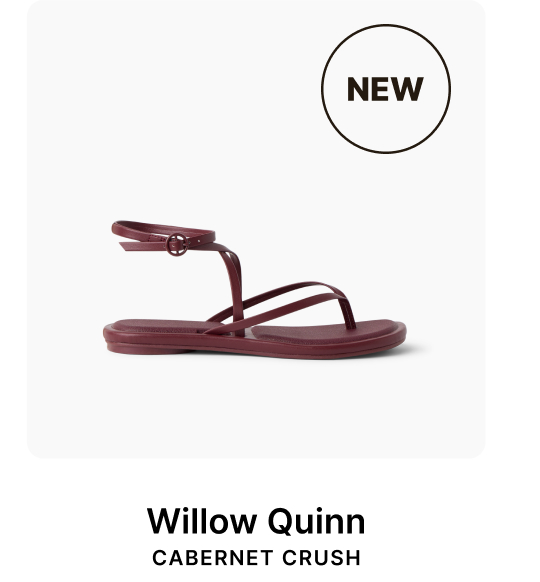 The sandal that always gets compliments. Willow Quinn pairs its unique, dressed-up look with comfort you'll feel all day. Shop now!