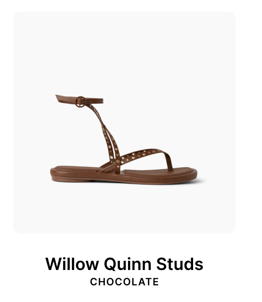 The sandal that always gets compliments. Willow Quinn pairs its unique, dressed-up look with comfort you'll feel all day. Shop now!