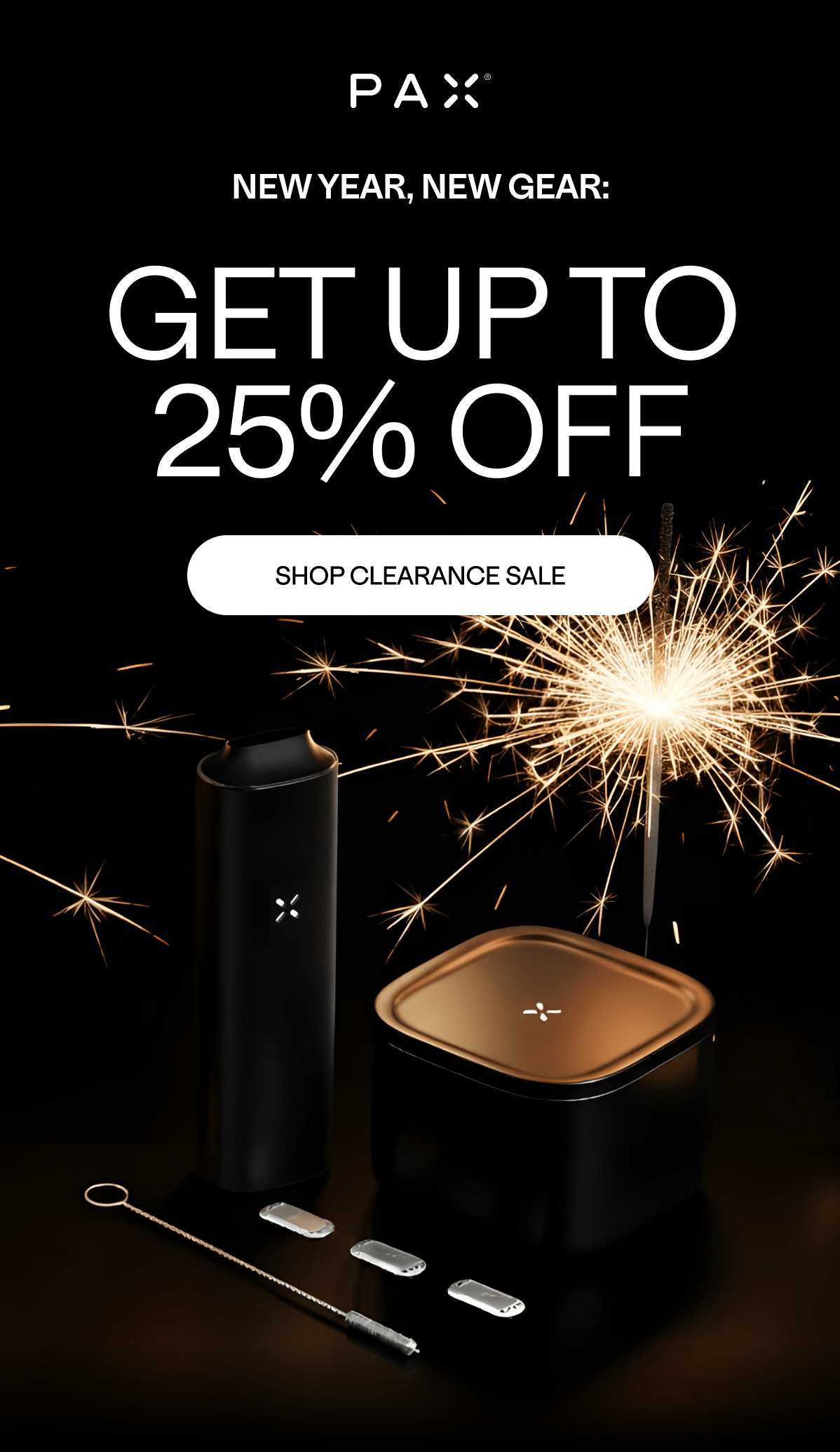 new year, new gear. get up to 25% off