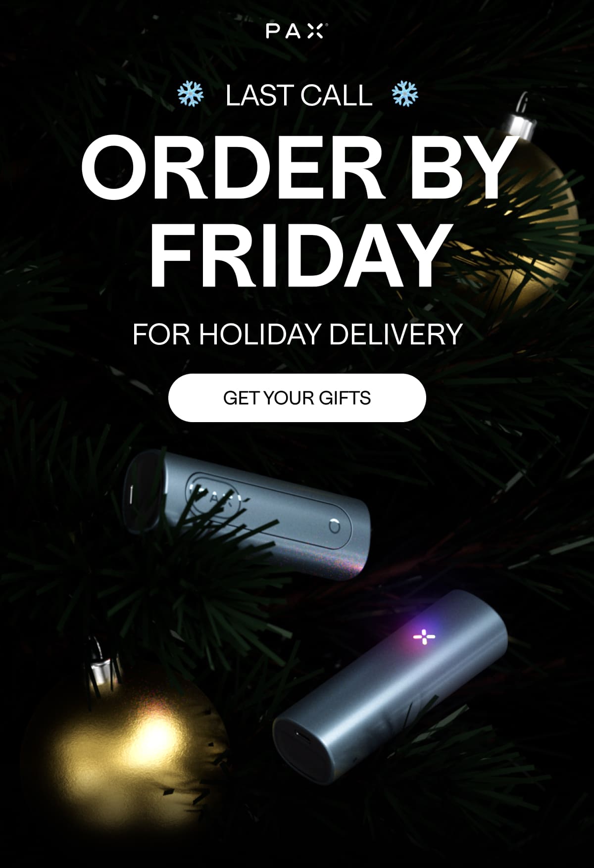 order by friday for holiday delivery, get your gifts today