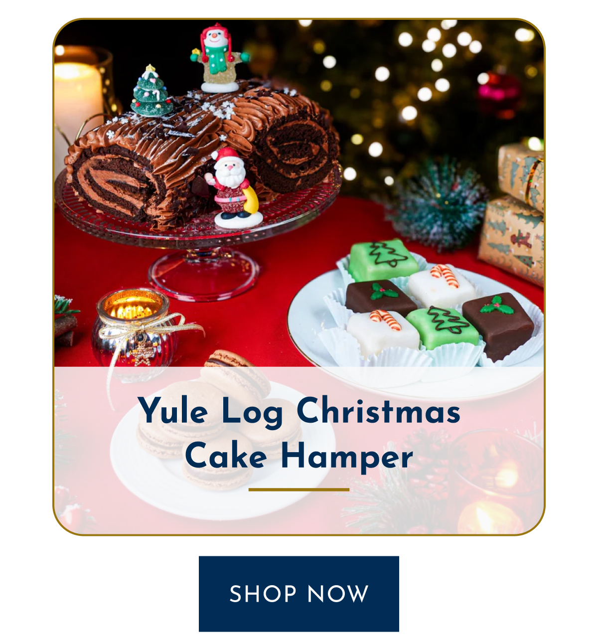 Yule Log Christmas Cake Hamper SHOP NOW