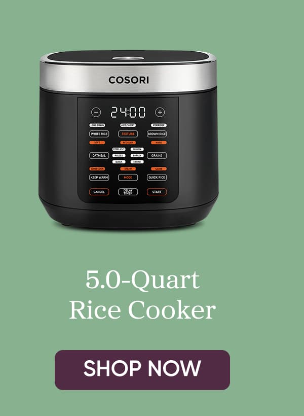 5.0 quart rice cooker