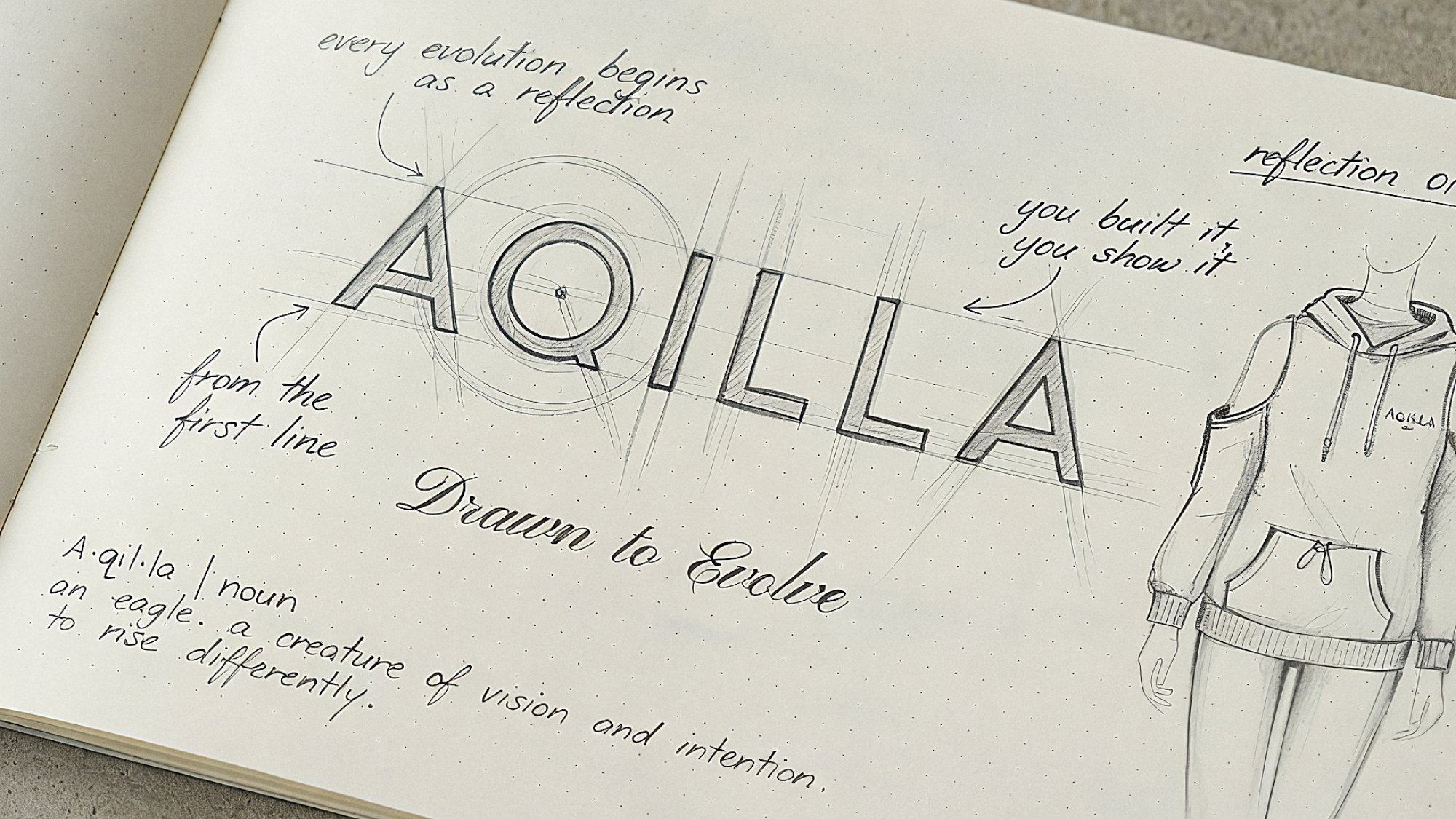 Aqilla Drawn to Evolve sketch