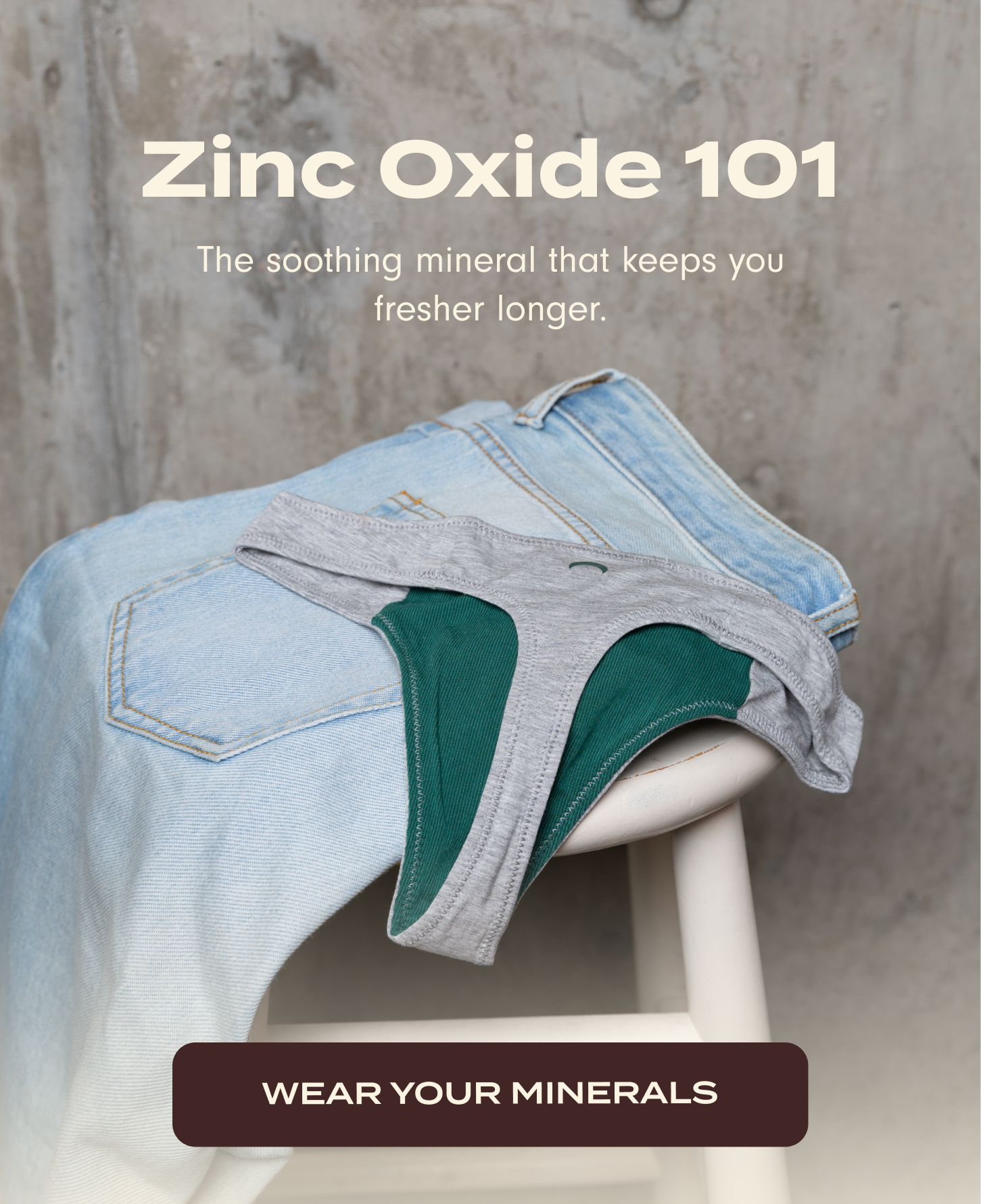 Zinc Oxide 101: The soothing mineral that keeps you fresher longer. Wear your minerals.