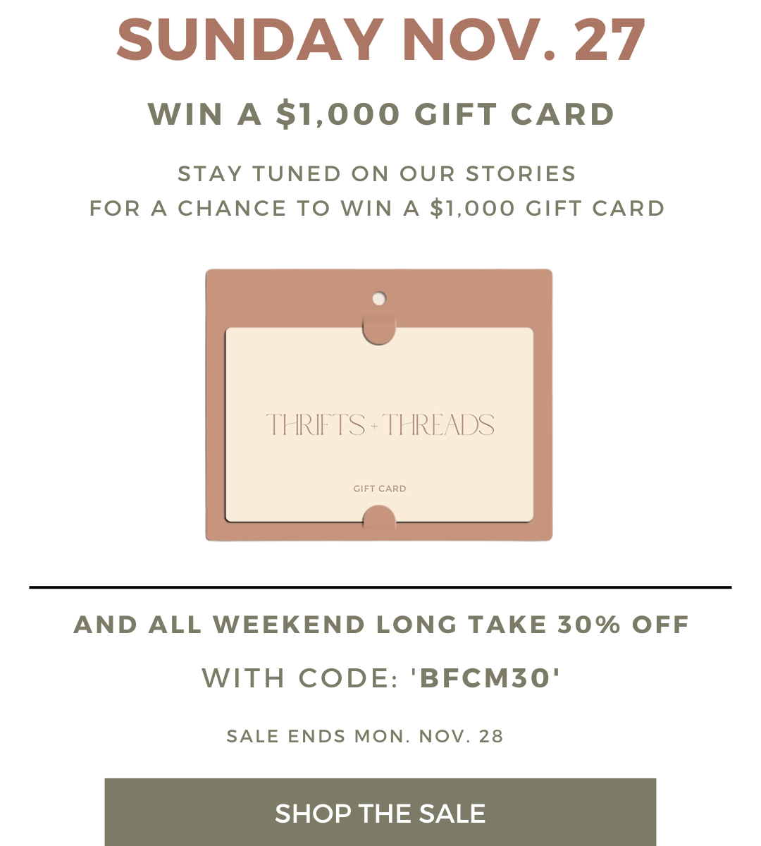 Win $1,000 Giftcard 💸 - Thrifts Threads