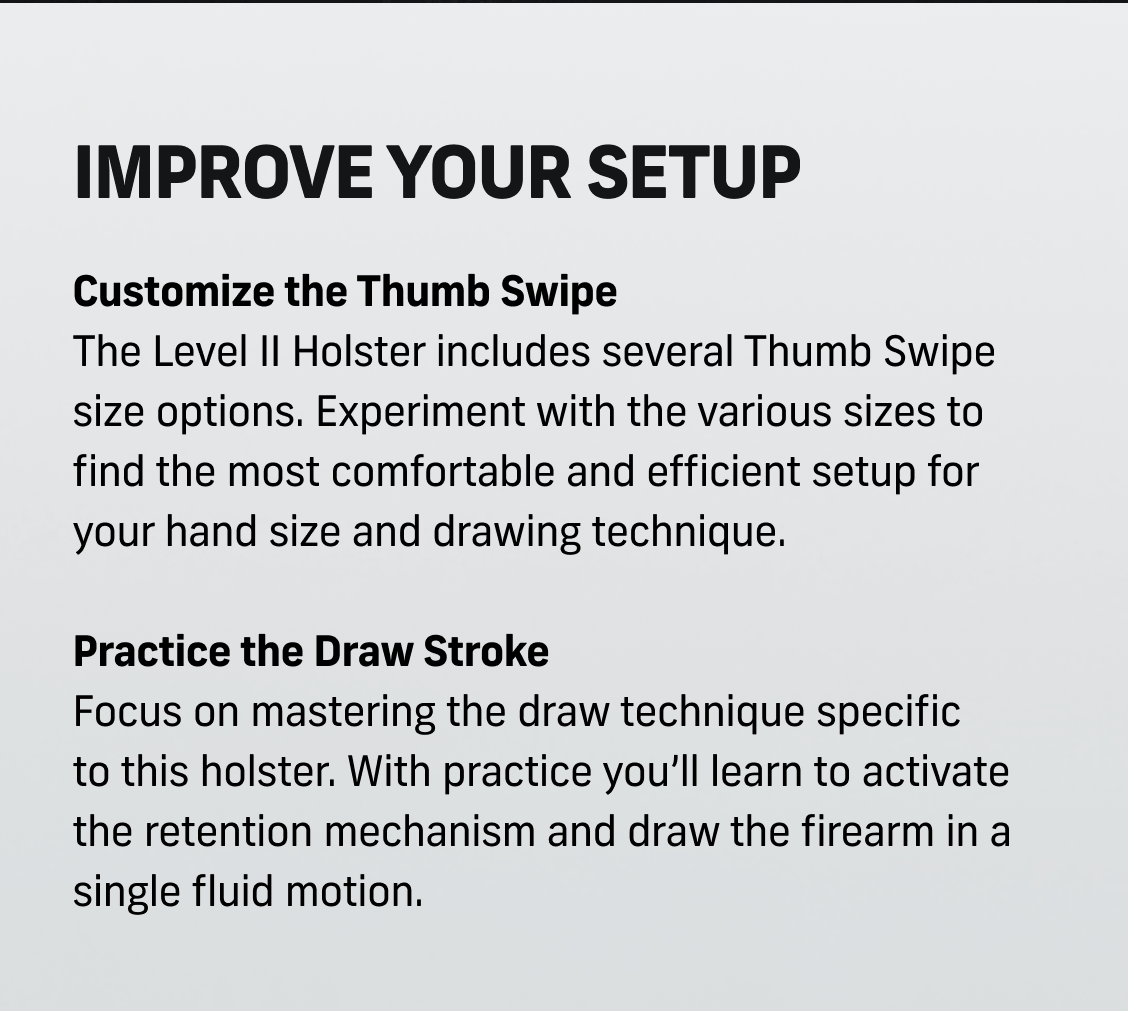 Improve Your Setup