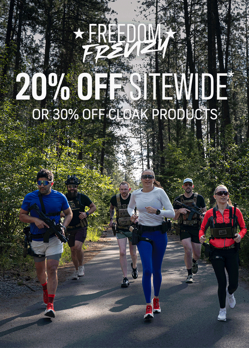 FREEDOM FRENZY: Save 20% sitewide on all AGH products & 30% off all CLOAK products
