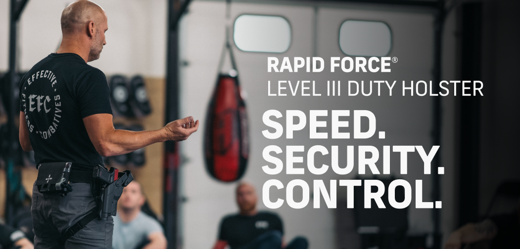 Shop RAPID FORCE&reg; Level III Duty Holster for the fastest, most secure duty holster on the market today.