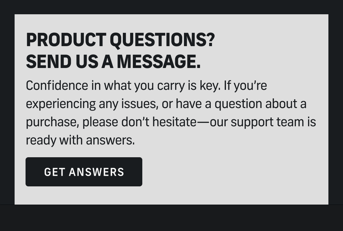 Alien Gear Holsters Support