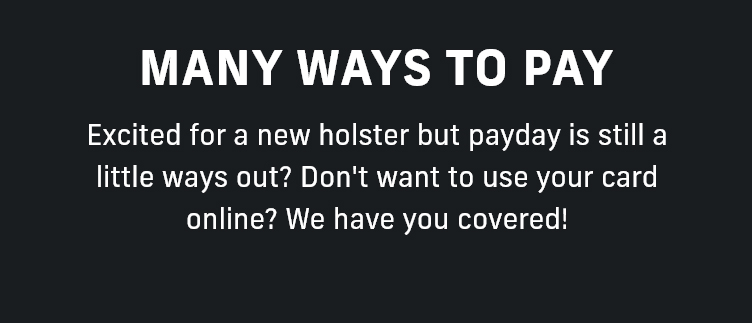 Many ways to pay | SHOP NOW