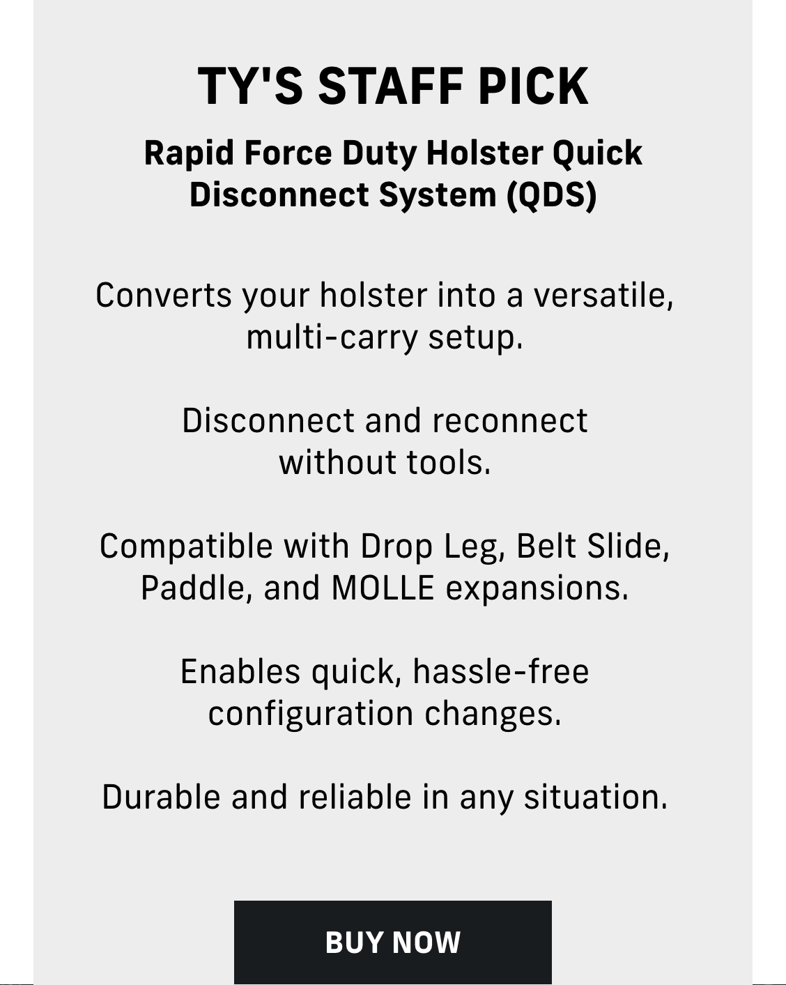 Rapid Force Quick Disconnect System | Buy Now