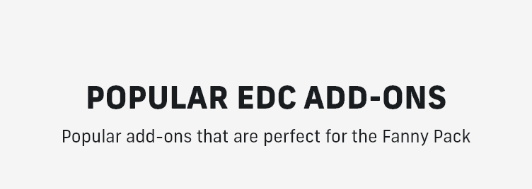 Popular EDC Add-Ons