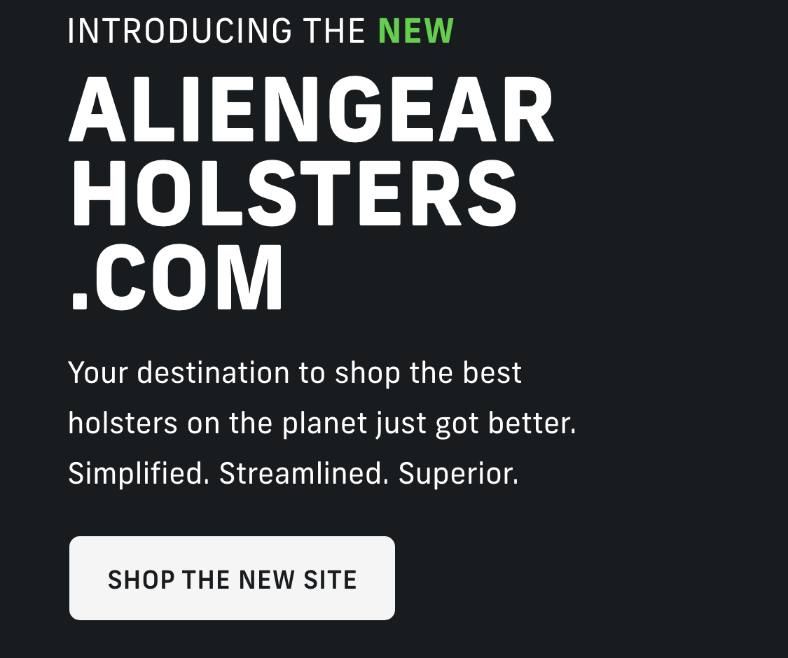 Alien Gear Holsters | HOME Alien Gear Holsters | HOME