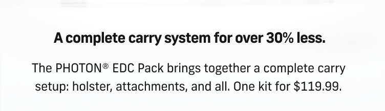 A Complete Carry System for Over 30% Less