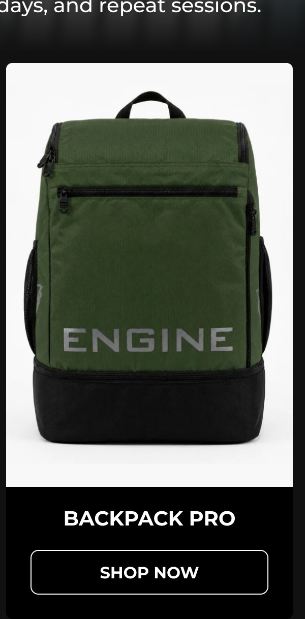 Engine backpack pro shop now