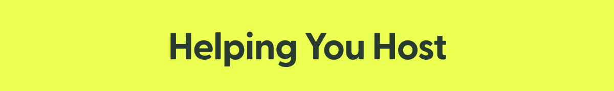helping you host