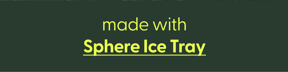 Tomato Citrus Mocktail made with Sphere Ice Tray