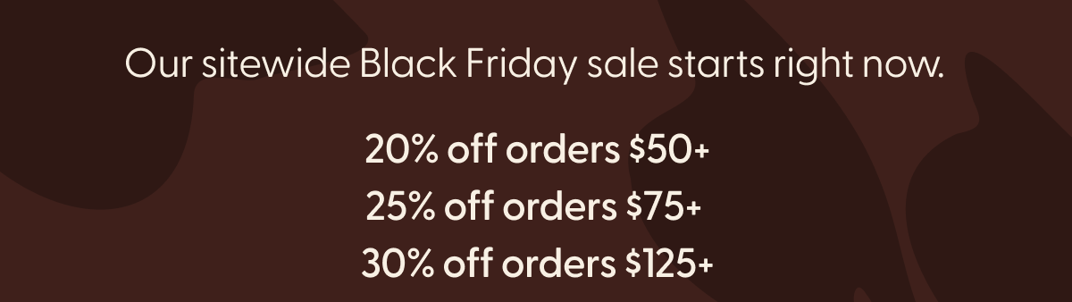 our sitewide black friday sale