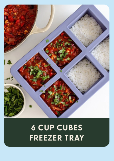 6 cup cubes freezer tray