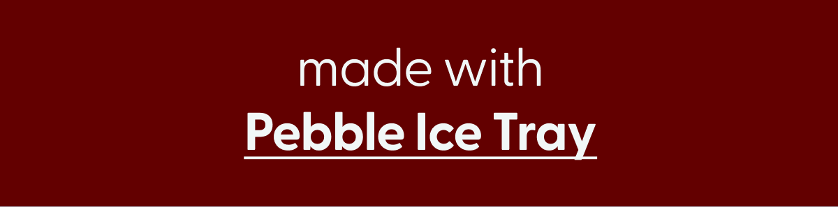 Blackberry Fixx Mocktail made with Pebble Ice Tray
