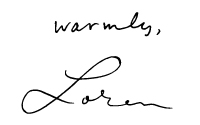 warmly, Loren