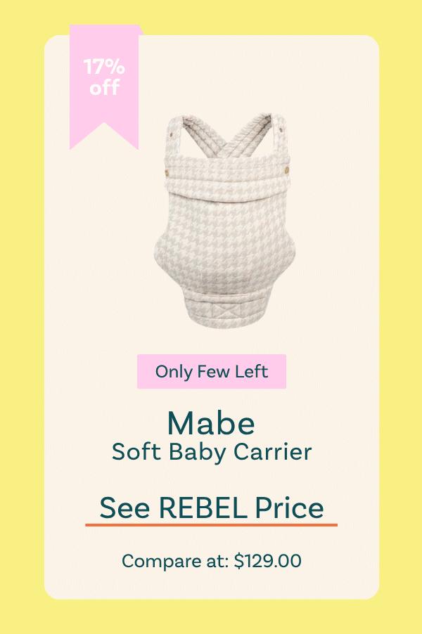 Mabe The Monarch Soft Baby Carrier - Houndstooth