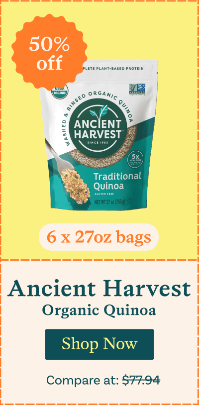 50% off Ancient Harvest