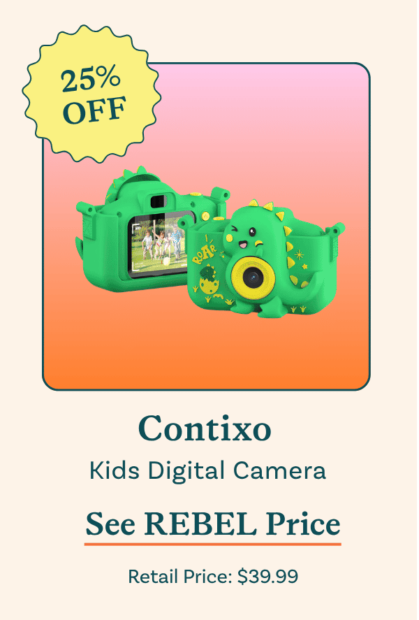 Contixo Kids Digital Camera - 1080p HD, Dual Lens, Selfies, Games, 32GB S